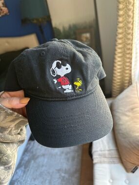 Peanuts Joe Cool Dad Hat with Snoopy and Woodstock Embroidery